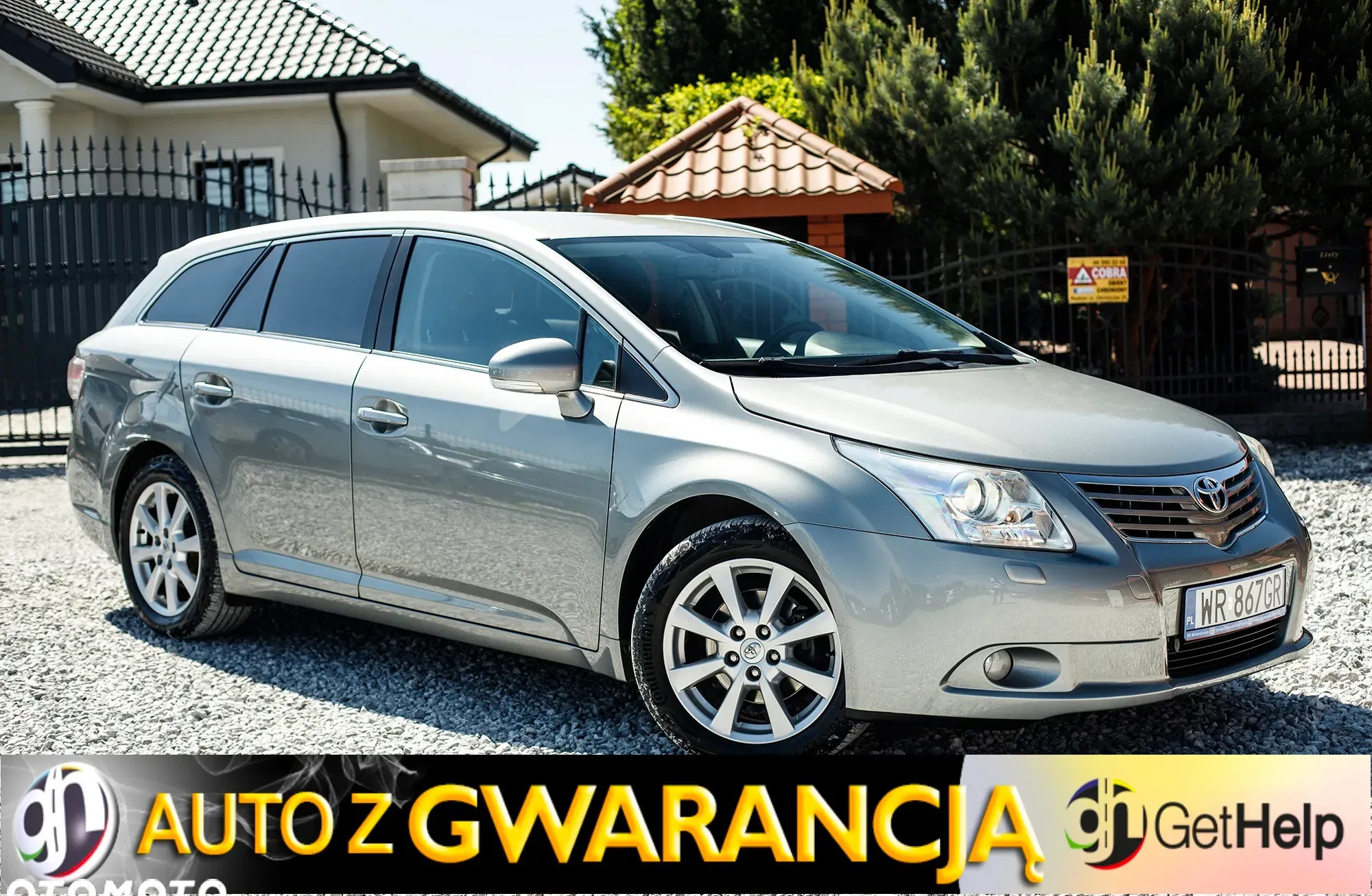 samochody osobowe Toyota Avensis cena 33900 przebieg: 184000, rok produkcji 2009 z Rzgów